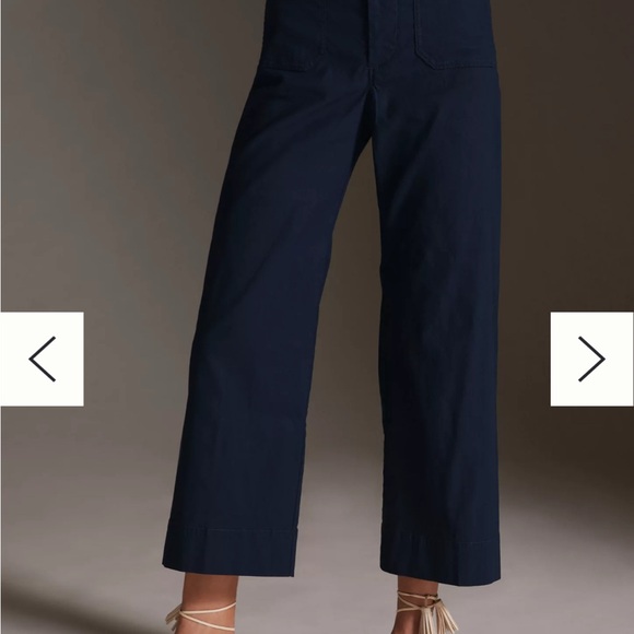 Maeve Blue Wide Leg Pants - Picture 1 of 8